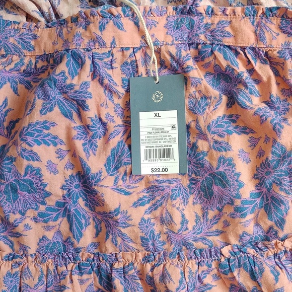 Women's Universal Thread brand tiered tie at the shoulder tank top size XL NWT - Picture 4 of 10